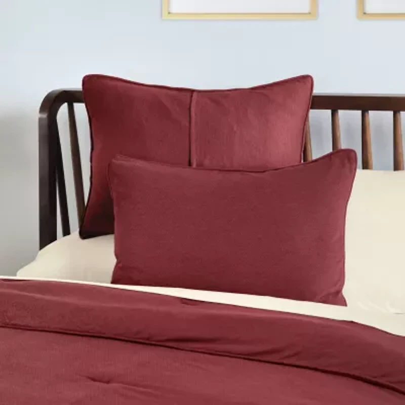Vellux Moab Heathered Jersey Reversible Comforter