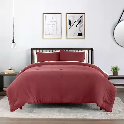 Vellux Moab Heathered Jersey Reversible Comforter