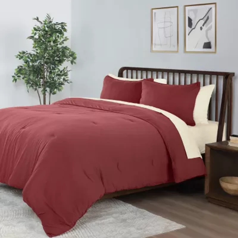 Vellux Moab Heathered Jersey Reversible Comforter