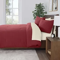 Vellux Moab Heathered Jersey Reversible Comforter