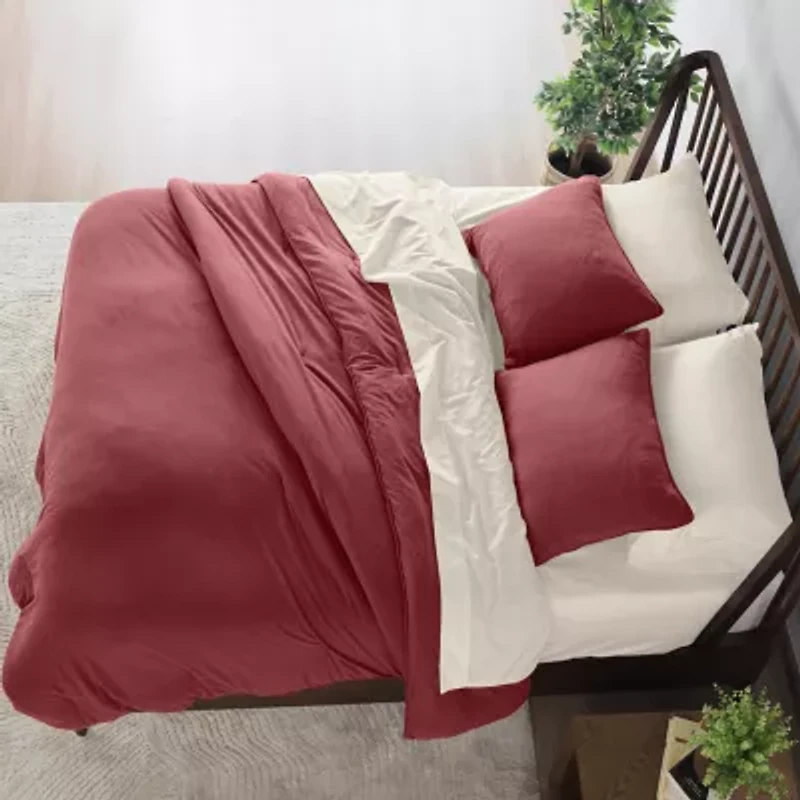 Vellux Moab Heathered Jersey Reversible Comforter