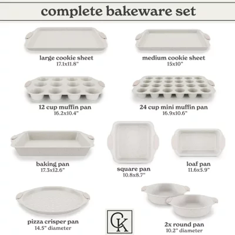 Country Kitchen Stackable Non-Stick 10-pc. Bakeware Set