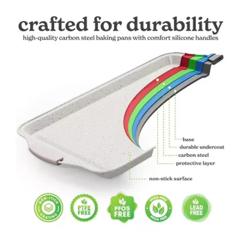 Country Kitchen Stackable Non-Stick 10-pc. Bakeware Set