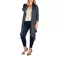 24seven Comfort Apparel Womens Plus Midweight Softshell Vest Jacket