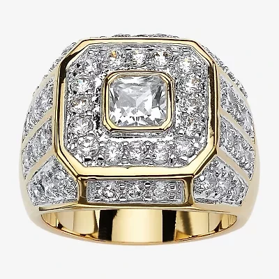 Mens 2 1/3 CT. T.W. Cubic Zirconia 14K Gold Over Brass Fashion Ring