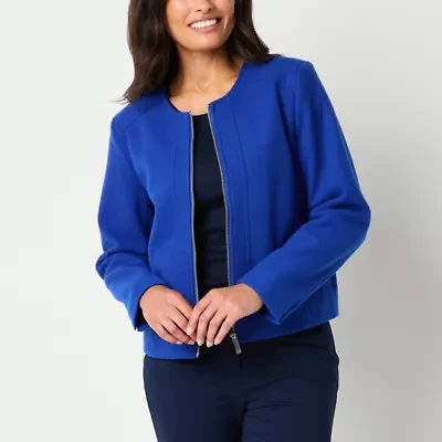 Liz Claiborne Womens Lightweight Tall Cropped Jacket