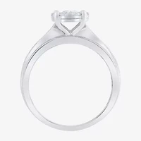 Womens 1 CT. T.W. Natural White Diamond 10K Gold Round Side Stone Bridal Set