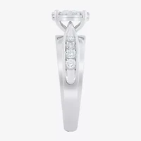 Womens 1 CT. T.W. Natural White Diamond 10K Gold Round Side Stone Bridal Set