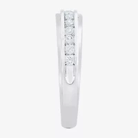 Womens 1 CT. T.W. Natural White Diamond 10K Gold Round Side Stone Bridal Set