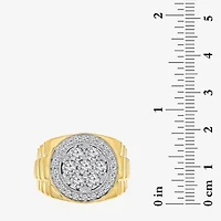 Men's 2 CT. T.W. Genuine Diamond Cluster Ring 10K or 14K Gold