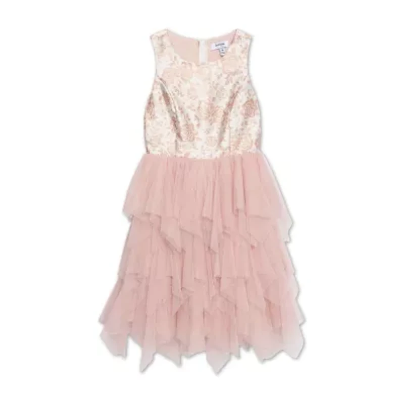 Speechless Big Kid Girls Sleeveless Flower Girl Fit + Flare Dress