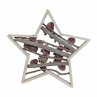 Northlight 14.5" Star-Shaped Wood Christmas Tabletop Decor