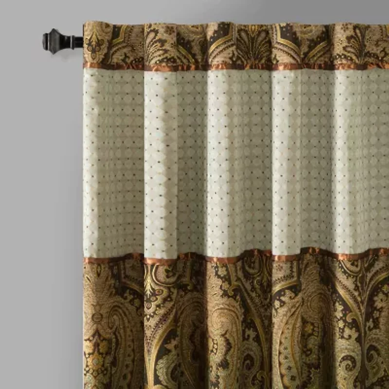 Madison Park Canovia Springs Rod Pocket Back Tab Waterfall Valance