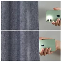 Elrene Home Fashions Solace Rod Pocket Back Tab Energy Saving 100% Blackout Single Curtain Panel