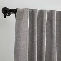 Elrene Home Fashions Solace Rod Pocket Back Tab Energy Saving 100% Blackout Single Curtain Panel