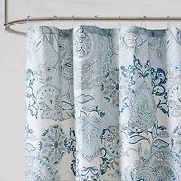 Madison Park Loleta Cotton Printed Shower Curtain