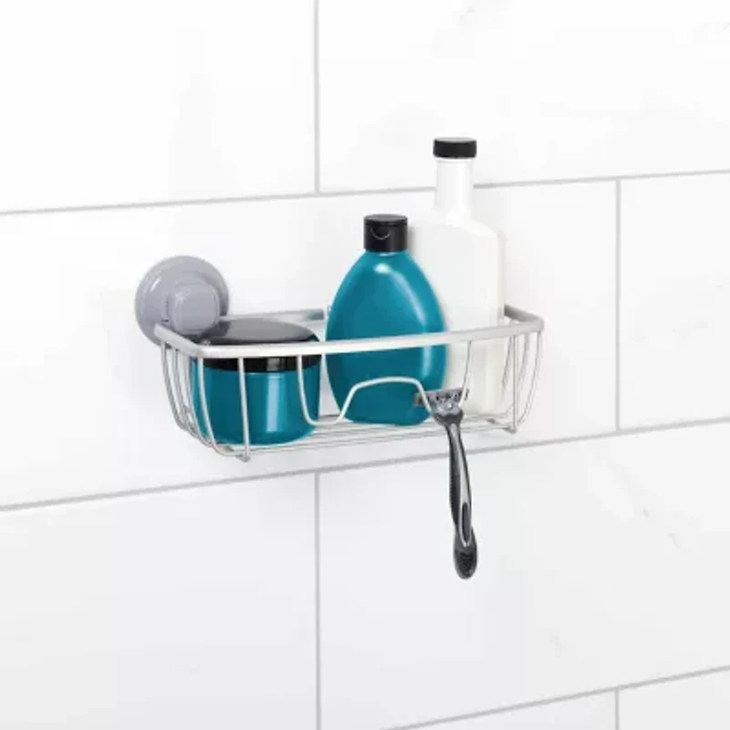 Zenna Home Aluminum Power Grip Pro Shower Caddy