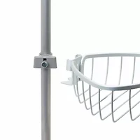 Zenna Home 3 Tier Aluminum Tension Pole Shower Caddy