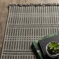 Covington Home Geneva Geometric Lines 22"X90" Indoor Outdoor Rectangular Runner