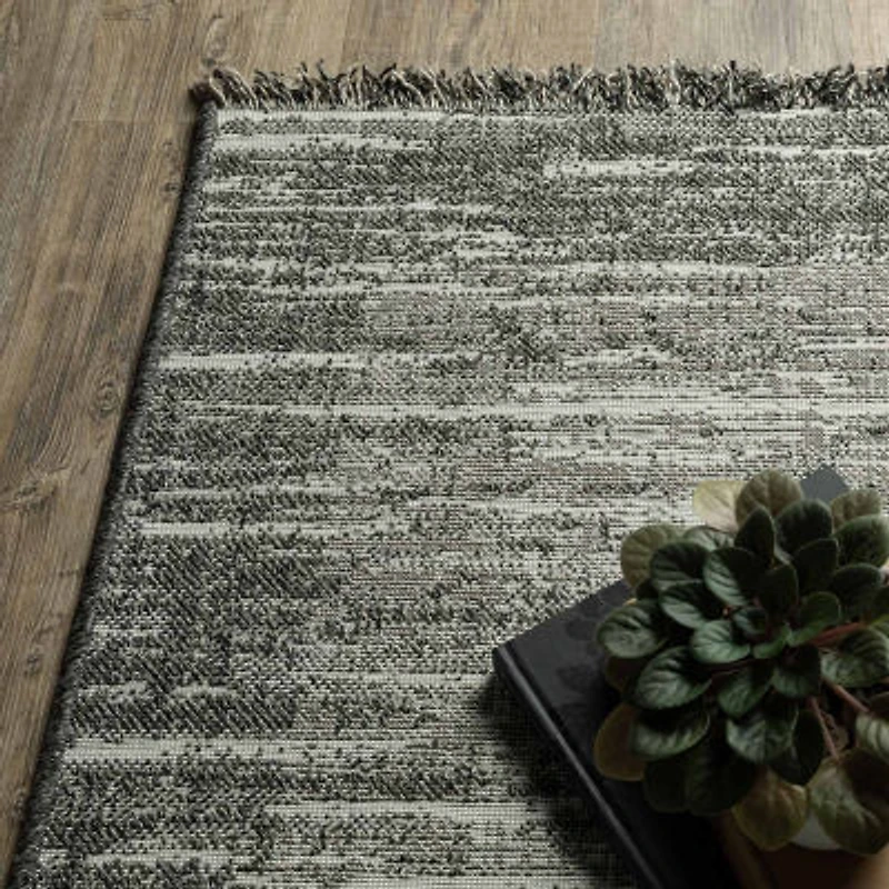 Covington Home Geneva Weathered Textures 22"X90" Indoor Outdoor Rectangular Runner