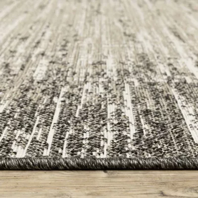Covington Home Geneva Weathered Textures 22"X90" Indoor Outdoor Rectangular Runner