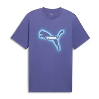 PUMA Mens Crew Neck Short Sleeve Regular Fit Graphic T-Shirt