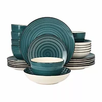 Elama Gia 24-pc. Stoneware Dinnerware Set
