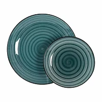 Elama Gia 24-pc. Stoneware Dinnerware Set