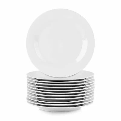 Elama Round Large 12-pc. Stoneware Dinner Plate