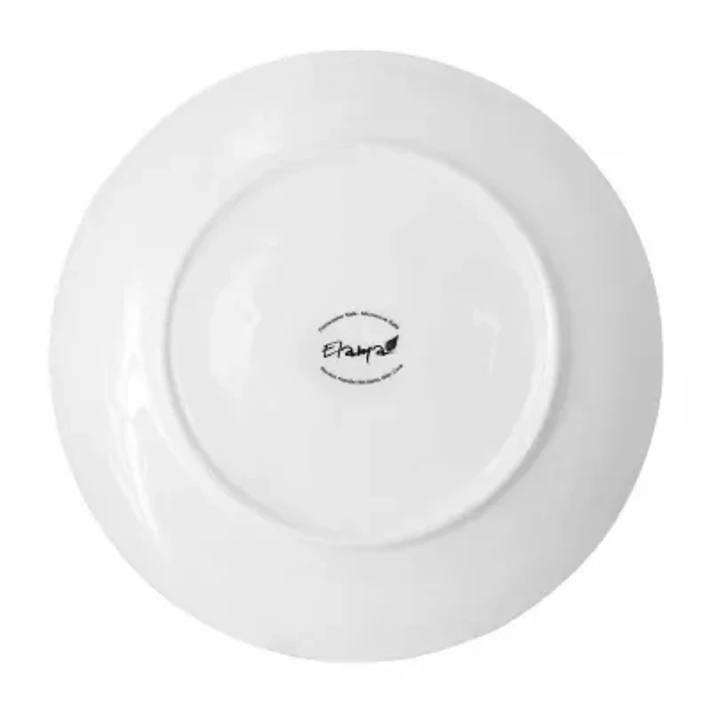 Elama Round Large 12-pc. Stoneware Dinner Plate