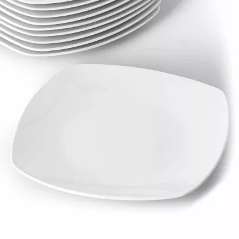 Elama Square Large 12-pc. Stoneware Dinner Plate