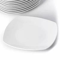 Elama Square Large 12-pc. Stoneware Dinner Plate