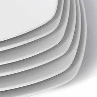 Elama Square Large 12-pc. Stoneware Dinner Plate