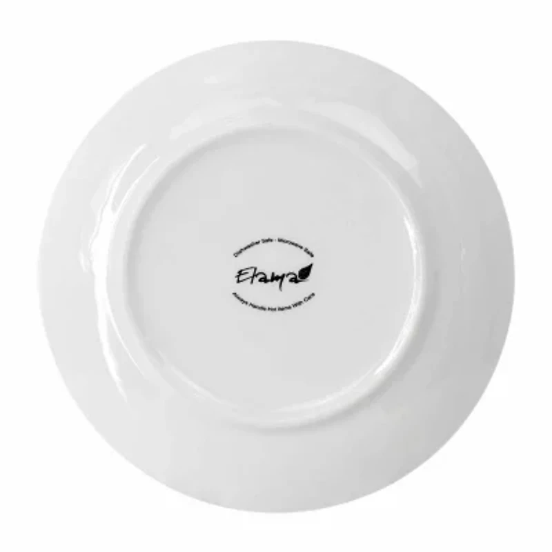 Elama Professional Kitchen 12-pc. Stoneware Salad Plate