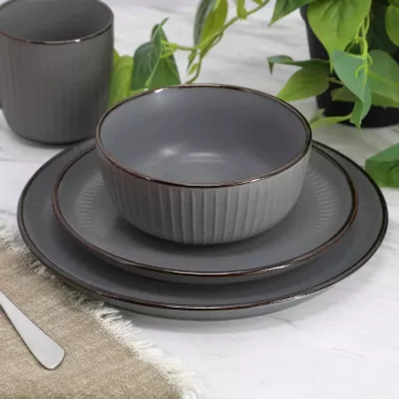 Elama Leo 16-pc. Stoneware Dinnerware Set
