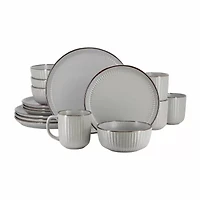 Elama Leo 16-pc. Stoneware Dinnerware Set
