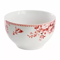 Elama Traditional Rose 16-pc. Stoneware Dinnerware Set