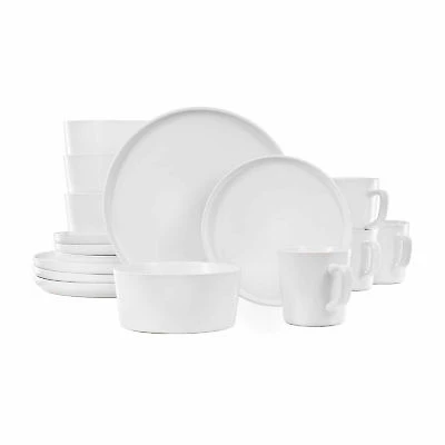 Elama Luxmatte 16-pc. Stoneware Dinnerware Set