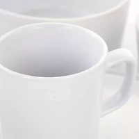 Elama Luxmatte 16-pc. Stoneware Dinnerware Set