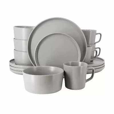 Elama Luxmatte 16-pc. Stoneware Dinnerware Set