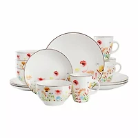 Elama Wildflower Meadow 16-pc. Stoneware Dinnerware Set