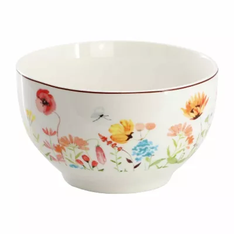 Elama Wildflower Meadow 16-pc. Stoneware Dinnerware Set