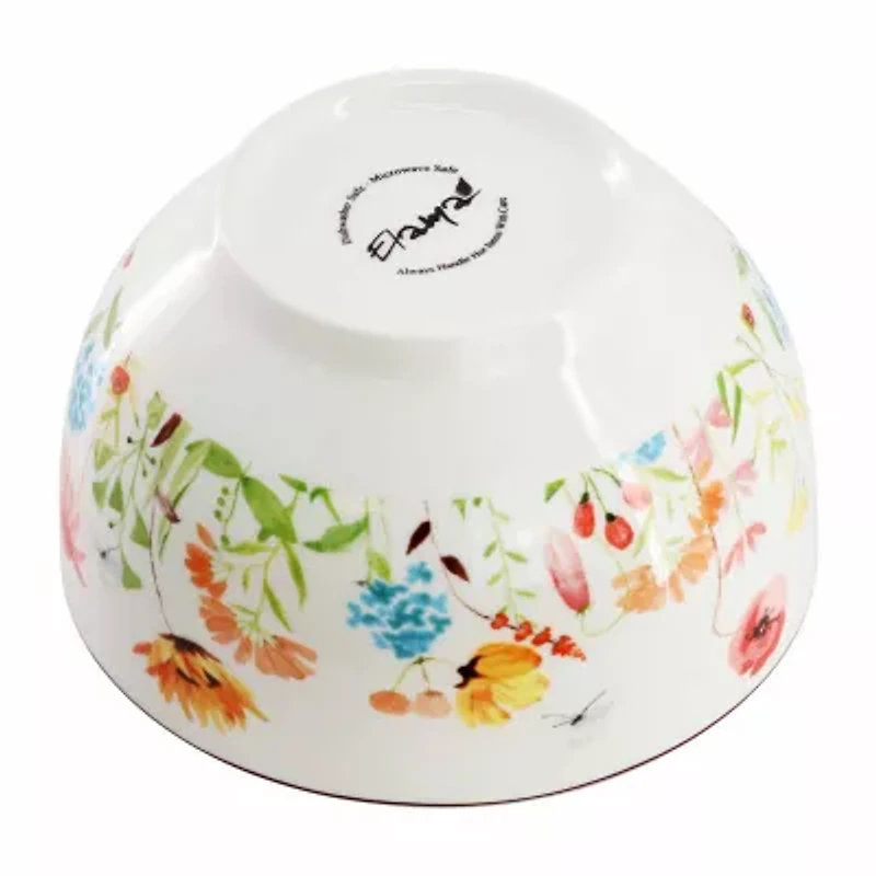 Elama Wildflower Meadow 16-pc. Stoneware Dinnerware Set