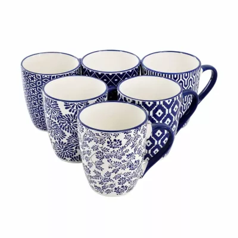 Elama Declan 6-pc. Stoneware Dinnerware Set
