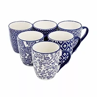 Elama Declan 6-pc. Stoneware Dinnerware Set