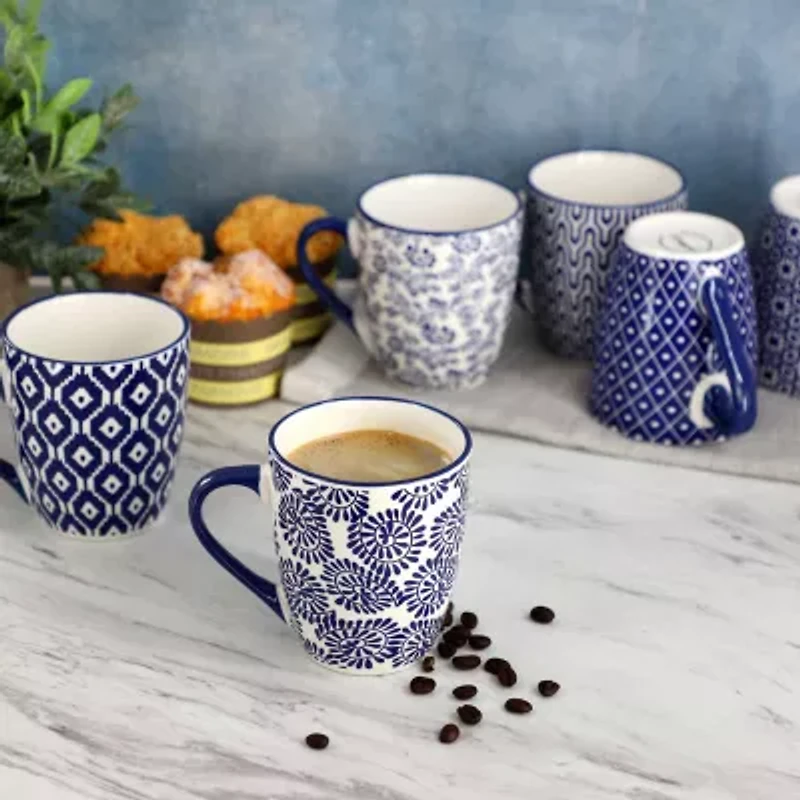 Elama Declan 6-pc. Stoneware Dinnerware Set