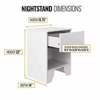 Anzio 1-Drawer Nightstand