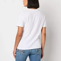 Dr. Pepper Boyfriend Tee Womens Crew Neck Short Sleeve Regular Fit Juniors Graphic T-Shirt