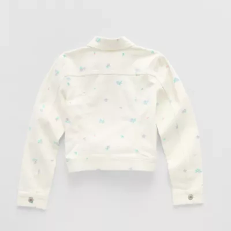 Thereabouts Little & Big Kid Girls Denim Lightweight Trucker Jacket