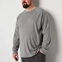 Shaquille O'Neal XLG Mens Crew Neck Long Sleeve Big and Tall Pajama Top